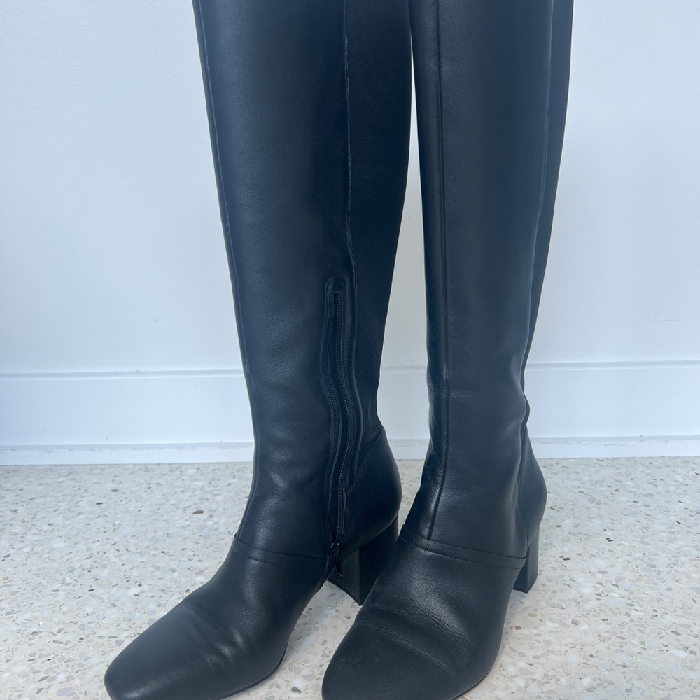 Elegant Enzo Angiolini Black Knee-High Women's Boots